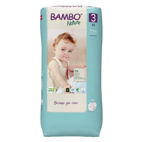 Bambo Nature 3 dětské plenky 4 - 8 kg 52 ks Abena