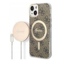 Guess GUBPP14MH4EACSW pouzdro nabíječka iPhone 14 Plus 15 Plus 6.7 MagSafe