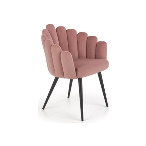 Růžová jídelní židle K410 FOR LIVING
