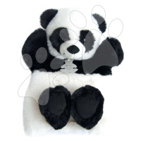 Plyšová panda na bábkové divadlo Panda Puppet Histoire d’ Ours čierno-biela 25 cm od 0 mes HO259