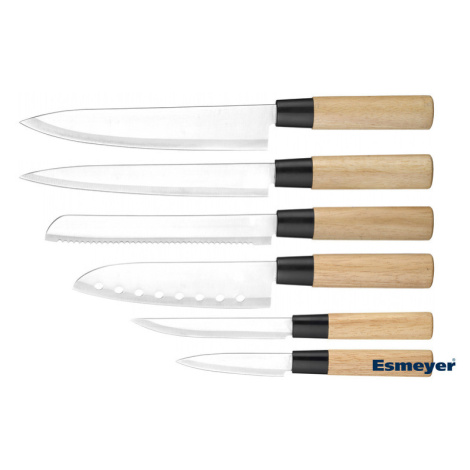 Esmeyer Sada nožů s dřevěnou rukojetí, 6dílná
