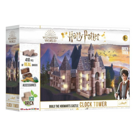 Trefl Stavějte z cihel Harry Potter - Hodinová věž stavebnice Brick Trick v krabici 40x27x9cm