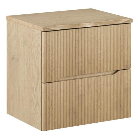 Comad Závěsná skříňka pod umyvadlo Nordic Nature s deskou 60 cm dub cremona