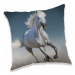 Jerry Fabrics Dekorační polštářek 40x40 cm - Bílý kůň "White horse"