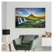 Plátno Vodopád Na Pozadí Hory Kirkjufell Na Islandu Varianta: 120x80