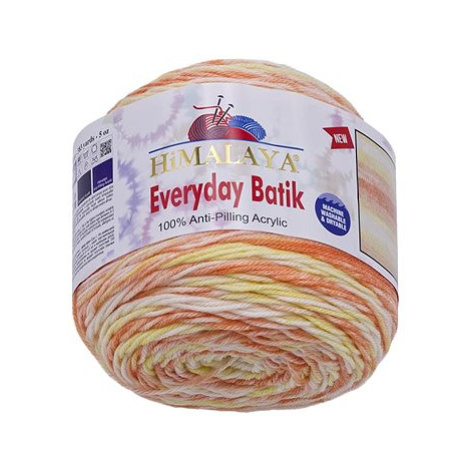 BELLATEX s.r.o. Příze Everyday Batik 140 g - 74203 oranžová, žlutá, bílá