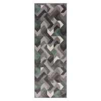 Flair Rugs koberce Běhoun Hand Carved Aurora Mint - 80x230 cm