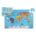 Puzzle Mapa Světa 38x57cm 48 dílků v krabici 30x21x4cm