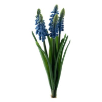 Modřenec umělý ve svazku modrý 5 květů 27cm