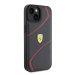 Ferrari FEHCP15SPTWK hard silikonové pouzdro iPhone 15 6.1" black Twist Metal Logo