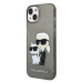 Karl Lagerfeld KLHCP14MHNKCTGK hard silikonové pouzdro iPhone 14 PLUS 6.7" black Gliter Karl&Cho