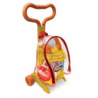 Mondo dětský vozík s kbelík Letadla 28166 oranžovo-žlutý