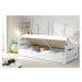 Expedo Dětská postel ARDENT P1, bílá, 90x200 cm + matrace + rošt ZDARMA