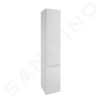 Kielle Oudee Vysoká skříňka závěsná, 157x30x32 cm, lesklá bílá 50202010
