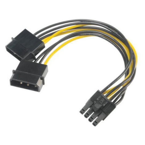 Akasa redukce 4pin Molex na 8pin PCIe, 15cm