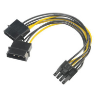 Akasa redukce 4pin Molex na 8pin PCIe, 15cm