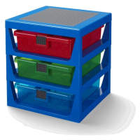 LEGO STORAGE - organizér se třemi zásuvkami - modrá