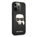 Karl Lagerfeld KLHCP13LSAKHBK hard silikonové pouzdro iPhone 13 / 13 Pro 6.1" black Saffiano Iko