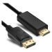 Kabel DisplayPort (male) na HDMI (male), 2metry, stíněný, černá