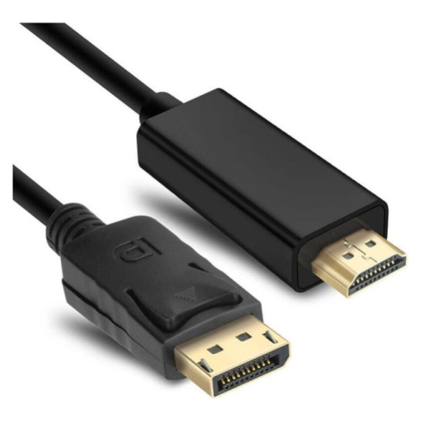 Kabel DisplayPort (male) na HDMI (male), 2metry, stíněný, černá Winner Group