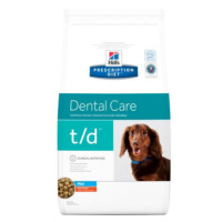 Hill's Prescription Diet t/d Mini Dental Care s kuřecím - Výhodné balení 2 x 3 kg