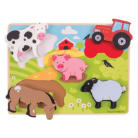 Bigjigs Toys Vkládací puzzle farma