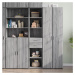 vidaXL Skříň highboard šedá sonoma 40 x 42,5 x 185 cm kompozitní dřevo