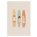 Ilustrace Longboard surf competition, vector illustration, LucidSurf, 26.7 × 40 cm