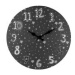 Dětské nástěnné hodiny Stars, 33 cm, šedá