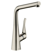 Dřezová baterie Hansgrohe Metris M71 s otočným raménkem vzhled nerezu 14822800