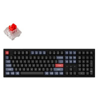 Keychron K10 Pro White Backlight Red Switch, Black - US