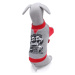 Vsepropejska Teo mikina s nápisy pro psa Barva: Červená, Délka zad (cm): 21, Obvod hrudníku: 32 