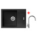 Sinks PERFECTO 650 Granblack + Vitalia PERFECTO 650 Granblack + Vitalia