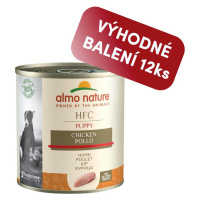 Almo Nature HFC Natural Dogs kuřecí pro štěňata 280g výhodné balení 12ks