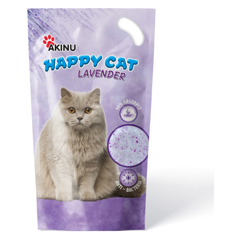 Akinu HAPPY CAT Silika gel levadule stelivo pro kočky 7,2 l