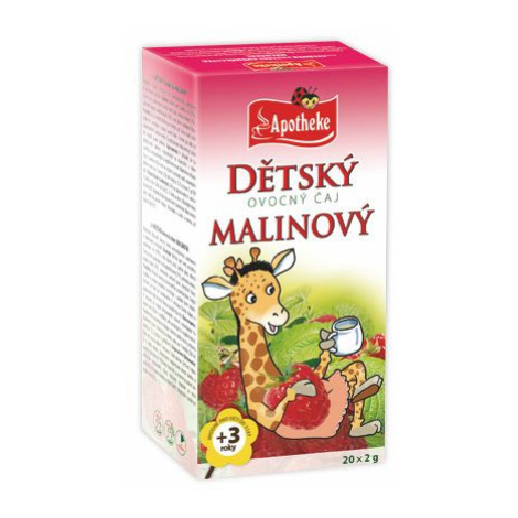Apotheke Dětský ovocný čaj malinový nálevové sáčky 20x2 g