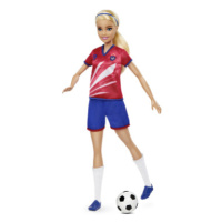 Barbie fotbalová panenka - Barbie v červeném dresu