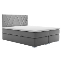 Postel boxspring, šedá, 180x200, ORA