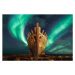 Ilustrace Viking Northern Lights - Akranes, Juan Maria Coy Vergara, 40 × 26.7 cm