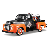 MAISTO - Harley-Davidson Custom, 1948 Ford F-1 Pick up + 1958 FLH Duo Glide, 1:24