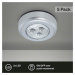 BRILONER LED skříňkové svítidlo pr. 6,8 cm 5x1W titan BRILO 2633-054