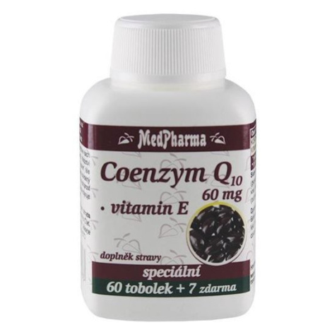 Medpharma Coenzym Q10 60 mg + vitamin E 67 tobolek