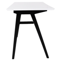 Norddan Designový psací stůl Carmen bílý / černý