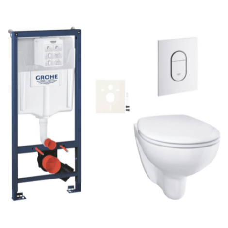 Závěsný wc set do lehkých stěn / předstěnová montáž GROHE Bau Ceramic SIKOGRSBAUASH0