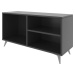 Antracitový TV stolek 100x54 cm Zisino – Kalune Design