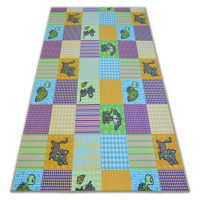 Dywany Lusczow Dětský kusový koberec PETS modro-fialový