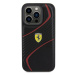 Ferrari hard silikonové pouzdro iPhone 15 PRO 6.1" black Twist Metal Logo