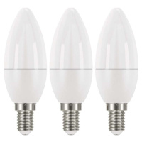 Teplé LED žárovky v sadě 3 ks E14, 5 W, 230 V - EMOS