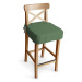 Dekoria Sedák na židli IKEA Ingolf - barová, lahvově zelená, barová židle Ingolf, Loneta, 133-18