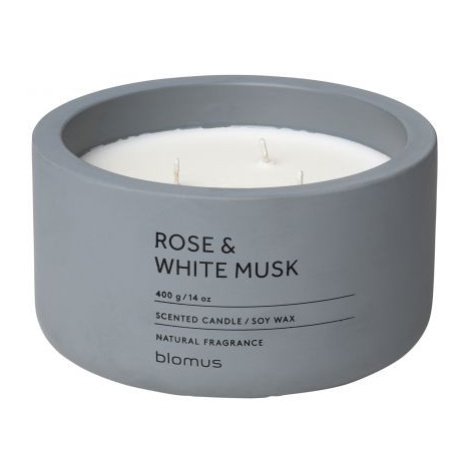 Vonná svíčka Rose & White Musk - kulatá FOR LIVING